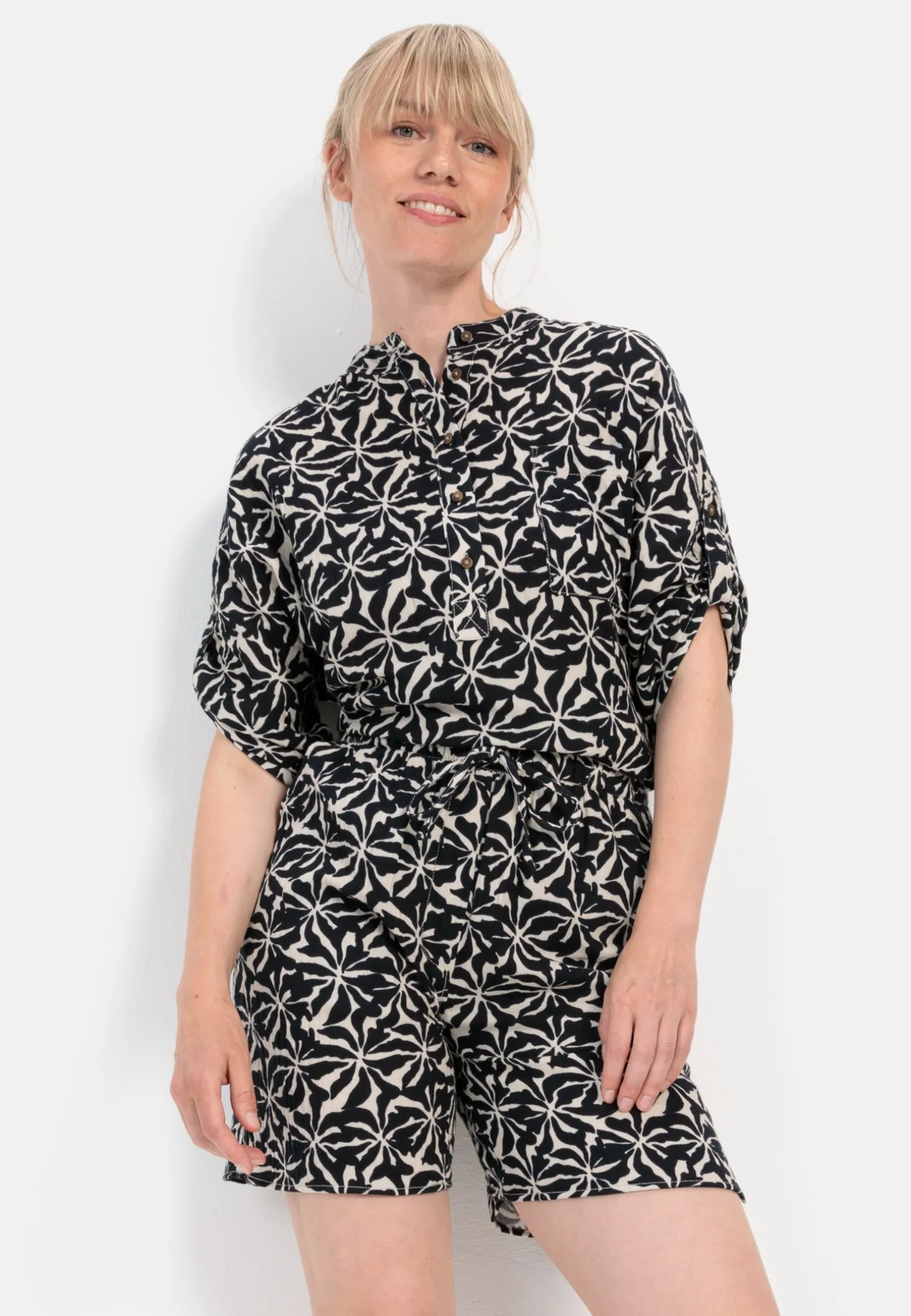 Allover-Print Shorts aus Baumwolle