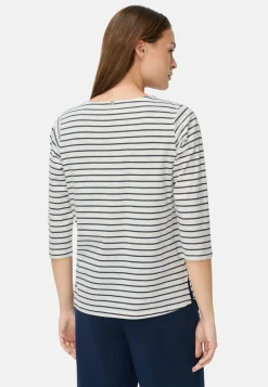 3/4-Arm T-Shirt mit Seitenschlitzen