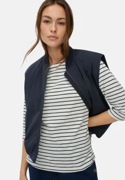 3/4-Arm T-Shirt mit Seitenschlitzen