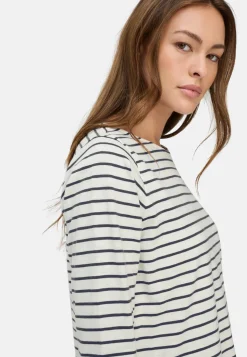 3/4-Arm T-Shirt mit Seitenschlitzen