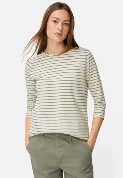 3/4-Arm T-Shirt mit Seitenschlitzen