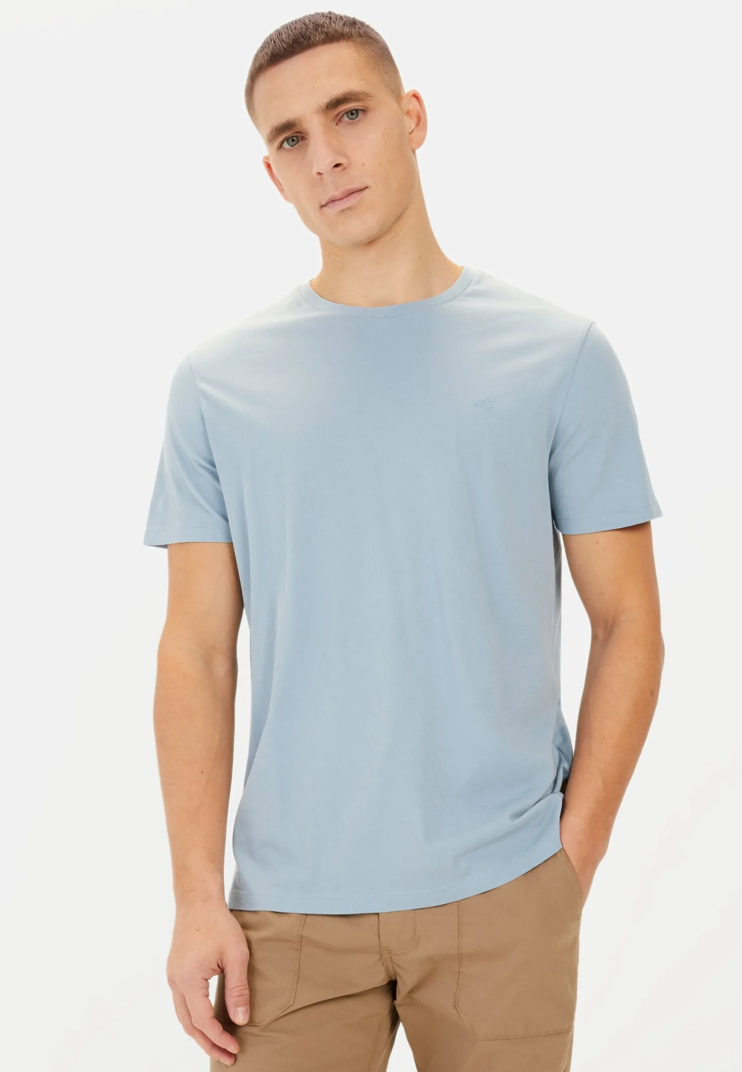 Basic T-Shirt aus reiner Baumwolle