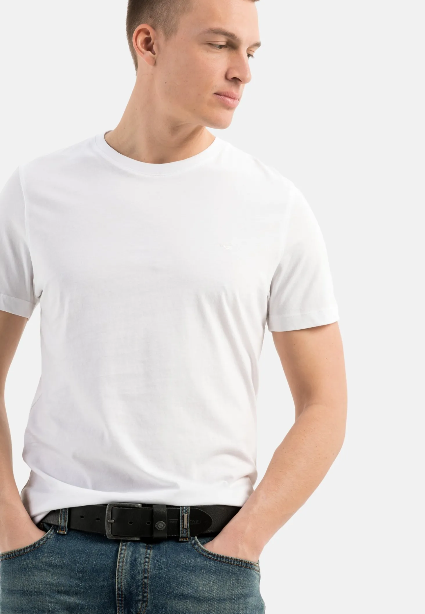 Basic T-Shirt mit Rundhals aus Organic Cotton