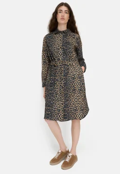 Baumwollkleid mit Bindegürtel