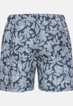 Beachshorts mit Blätterprint