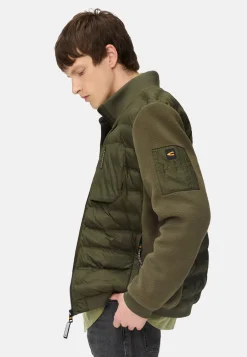 Blouson im Stepp-Fleece-Mix