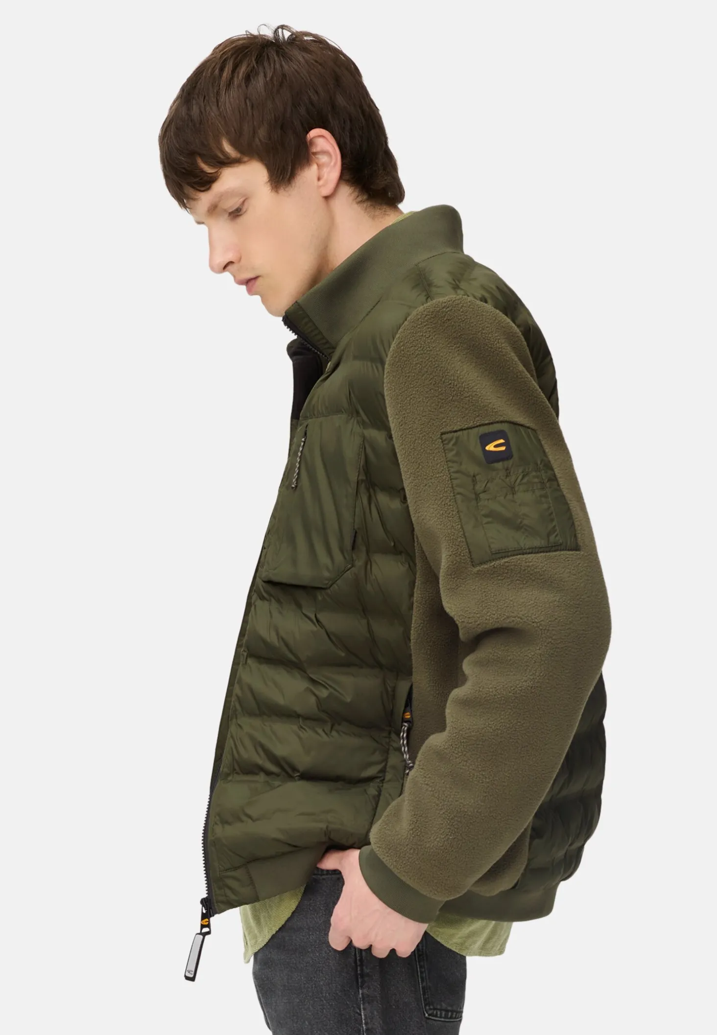 Blouson im Stepp-Fleece-Mix