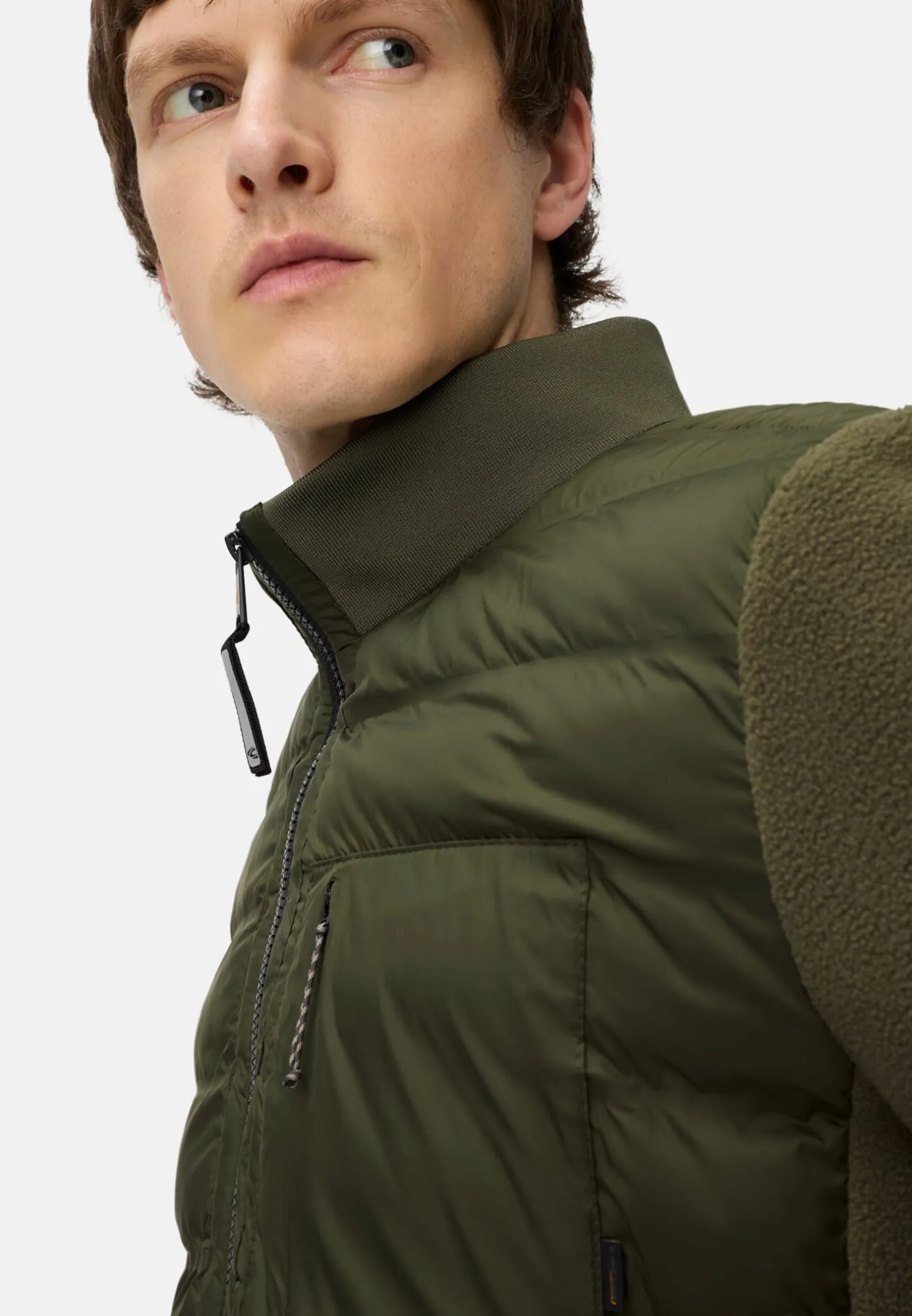 Blouson im Stepp-Fleece-Mix