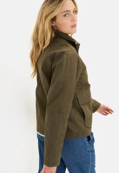 Blouson mit Cordkragen