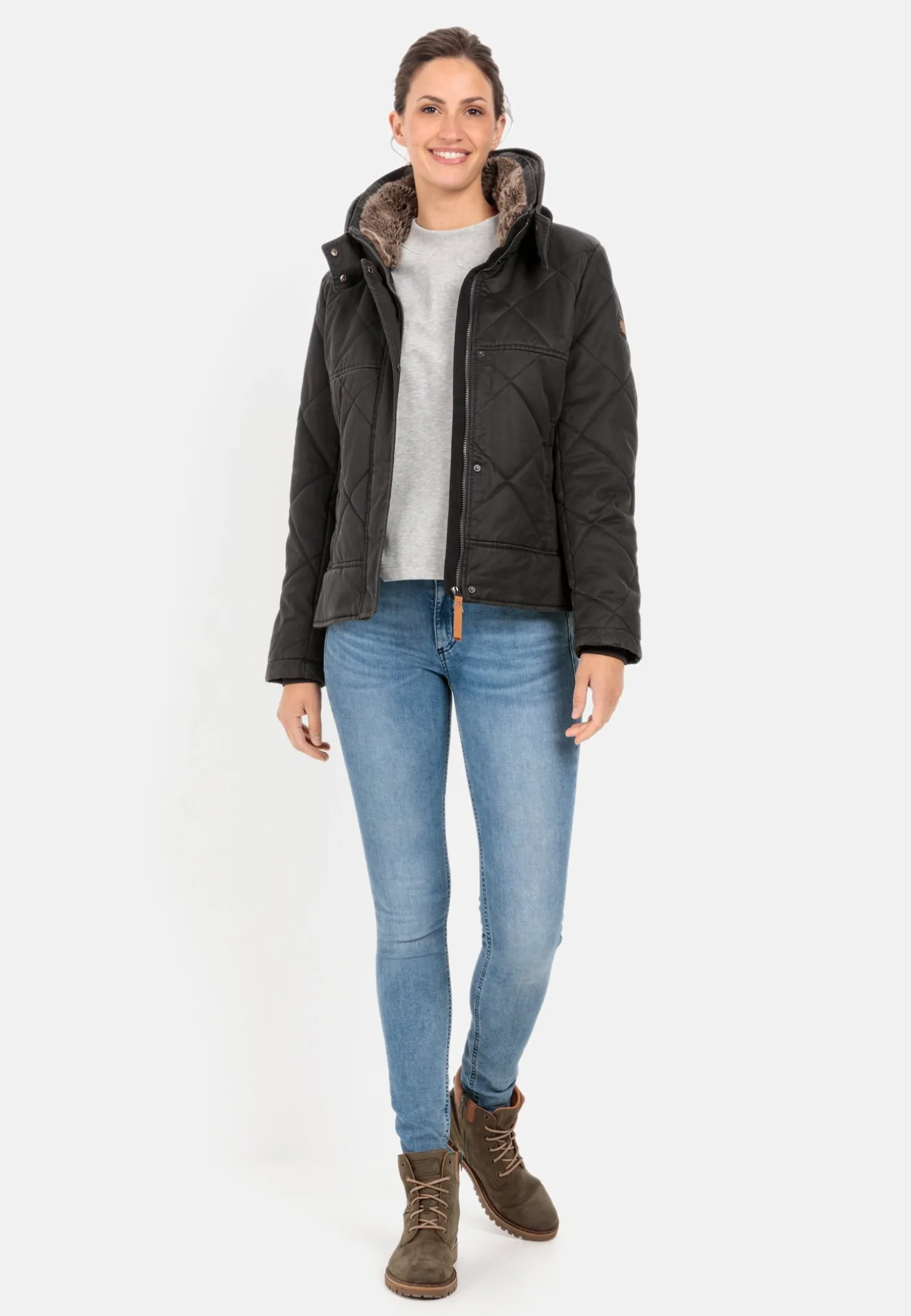 Blouson mit Stehkragen im Vintage Look