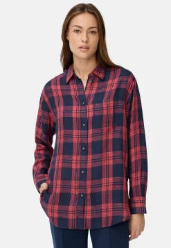 Bluse aus Lyocell- Leinenmix