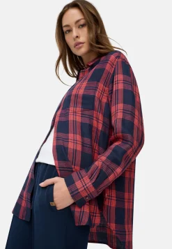 Bluse aus Lyocell- Leinenmix