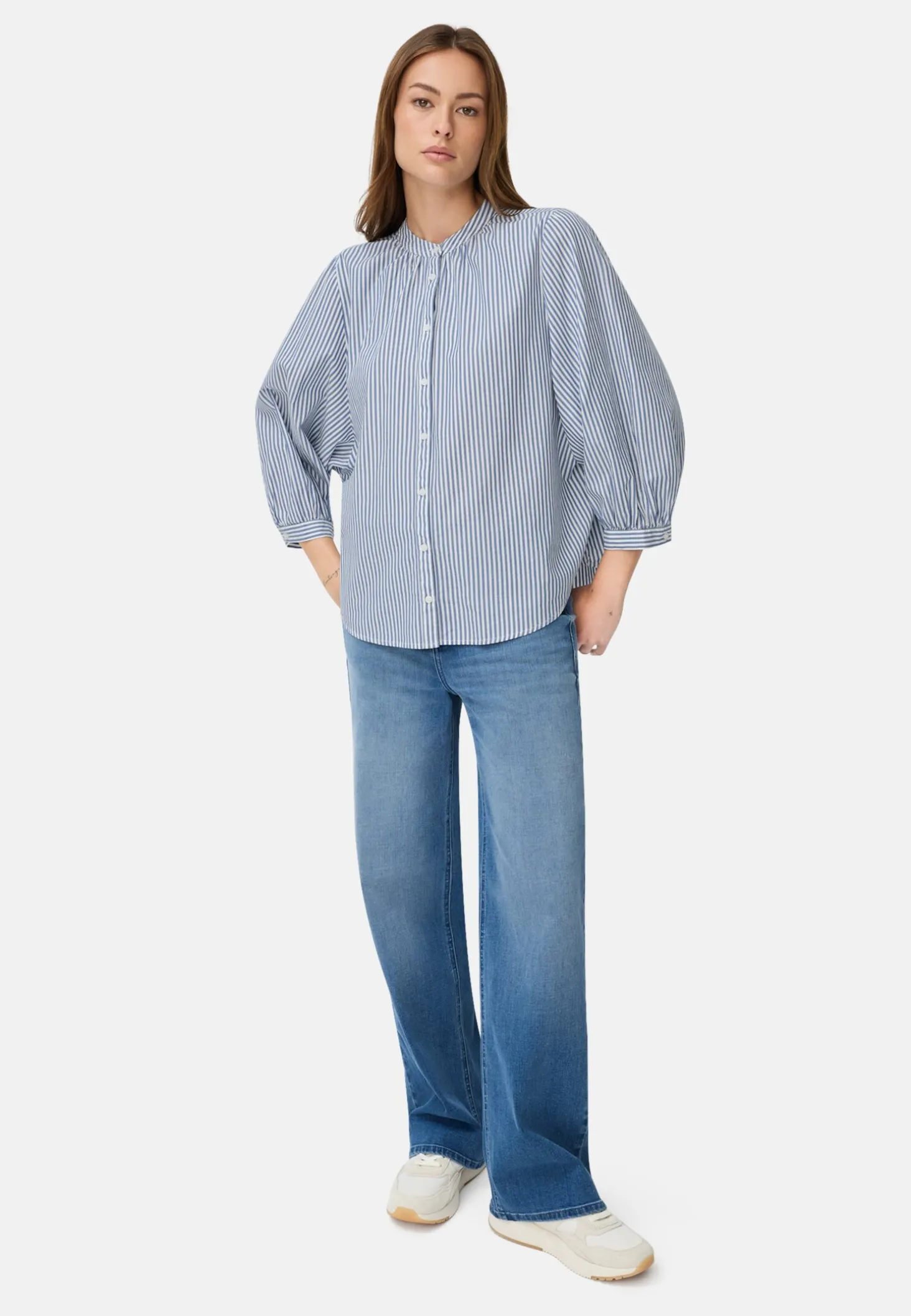 Bluse aus reiner Baumwolle