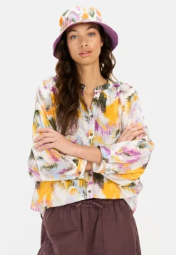 Bluse mit Allover-Print