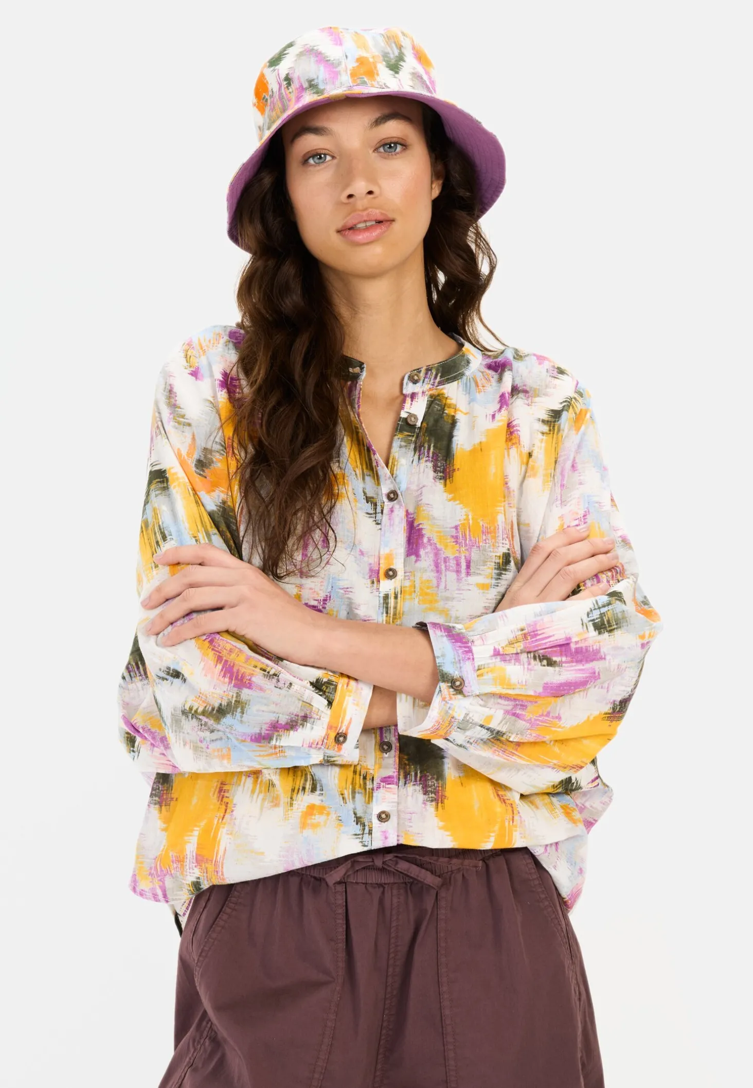 Bluse mit Allover-Print
