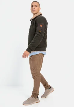 Bomberjacke mit abnehmbarem Teddykragen