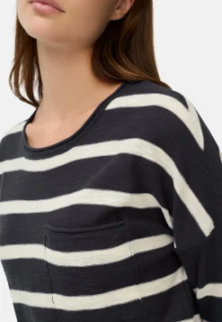 Boxy Strickpullover mit 3/4-Ärmeln