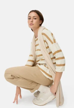 Boxy Strickpullover mit 3/4-Ärmeln
