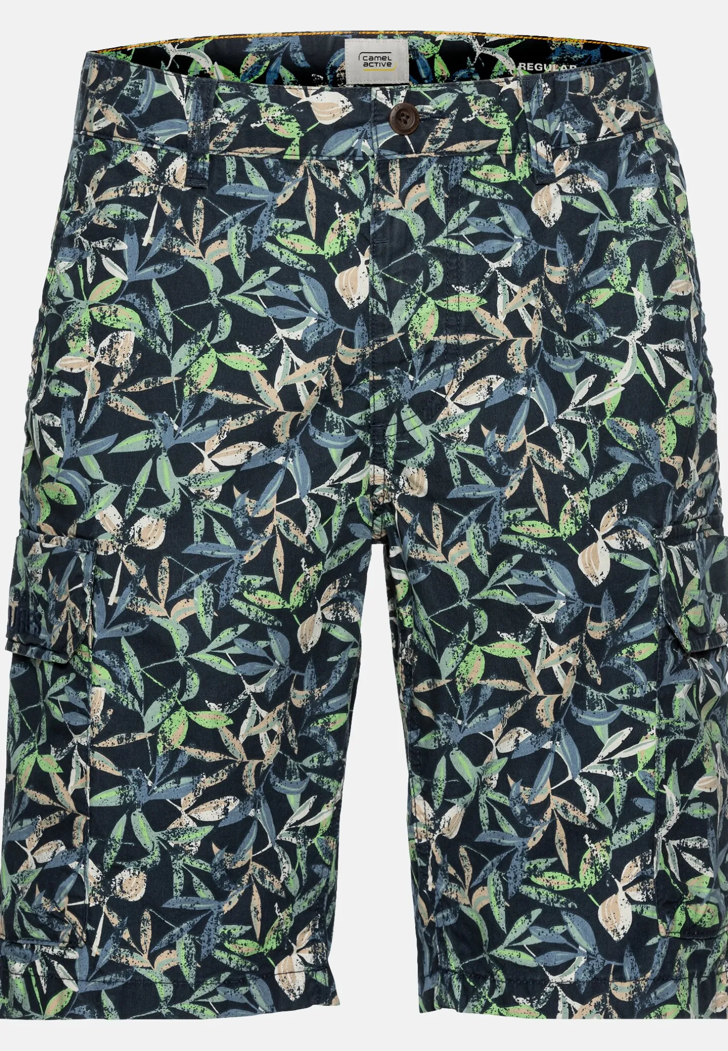 Cargo Shorts mit Allover-Print