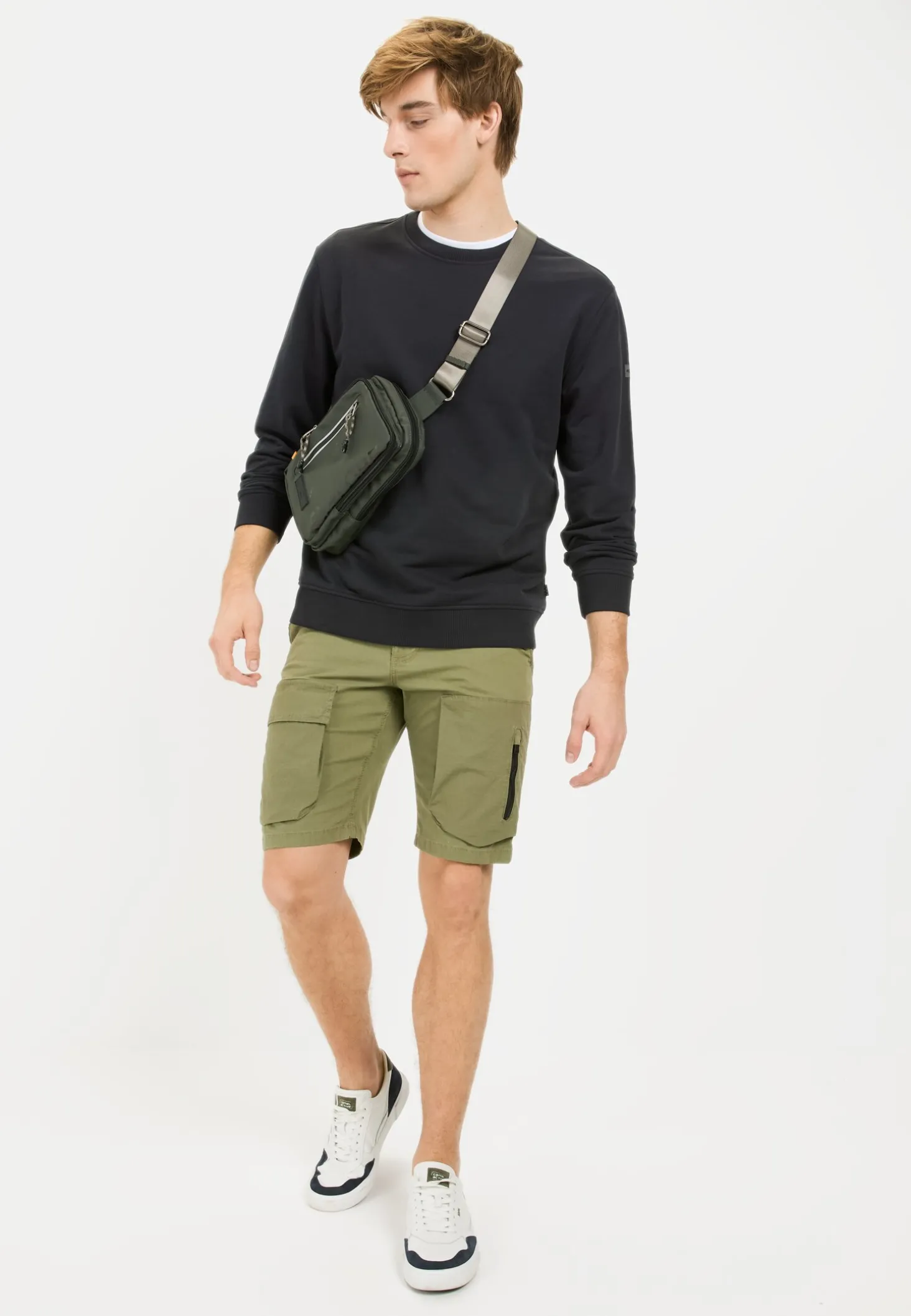 Cargo Shorts mit Ripstop-Kontrast