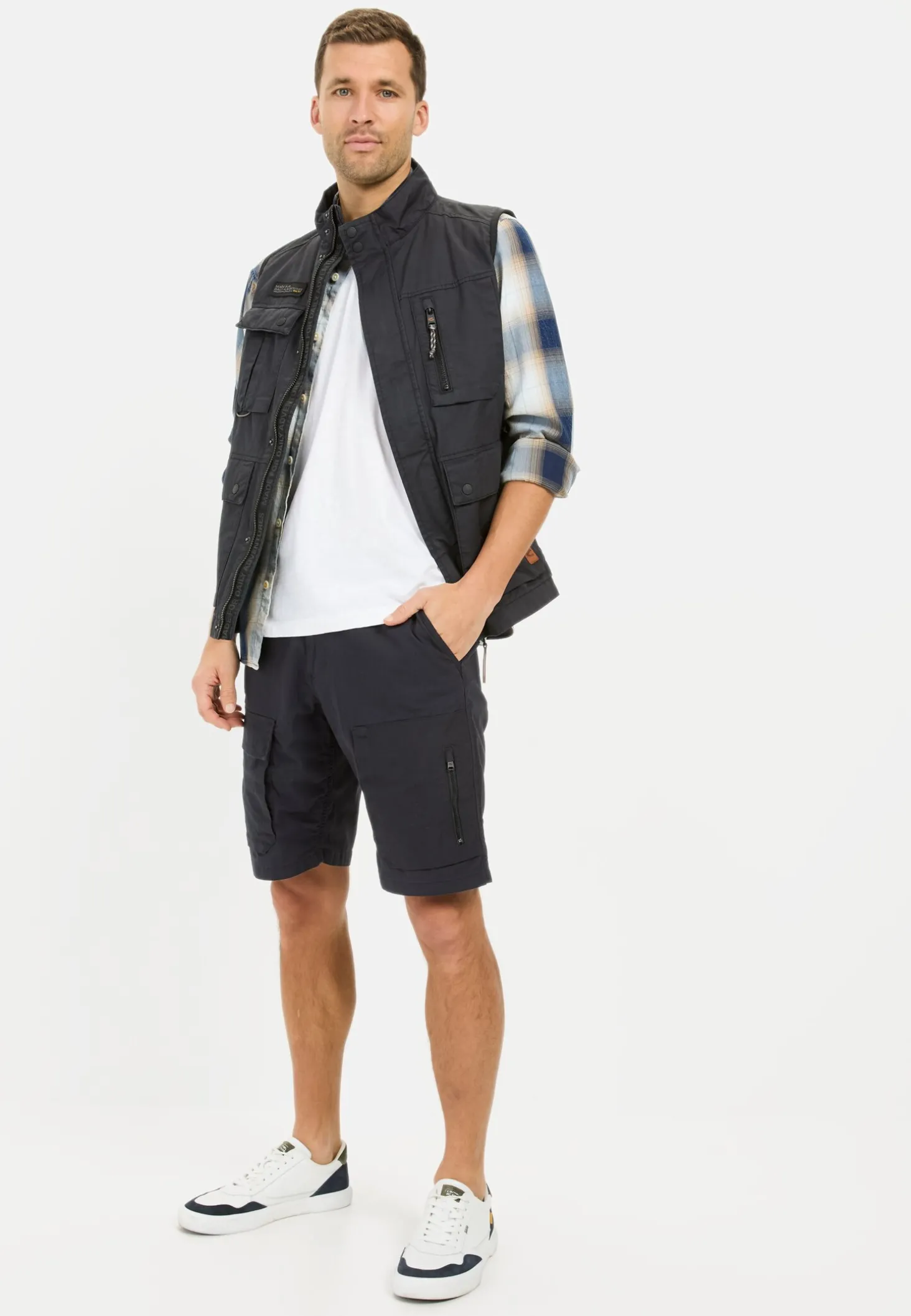 Cargo Shorts mit Ripstop-Kontrast