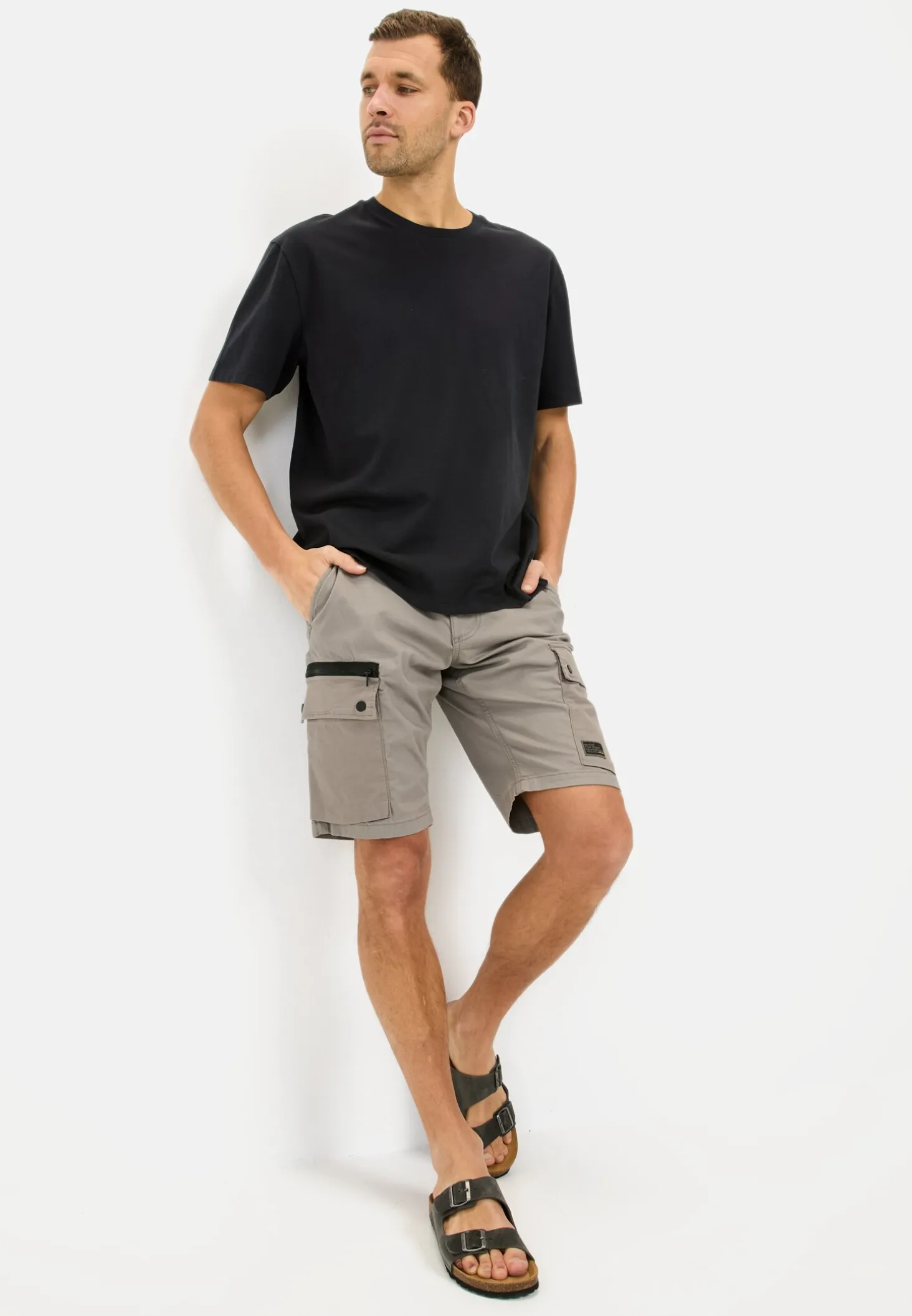 Cargo-Shorts mit Kordelzug und Stretch
