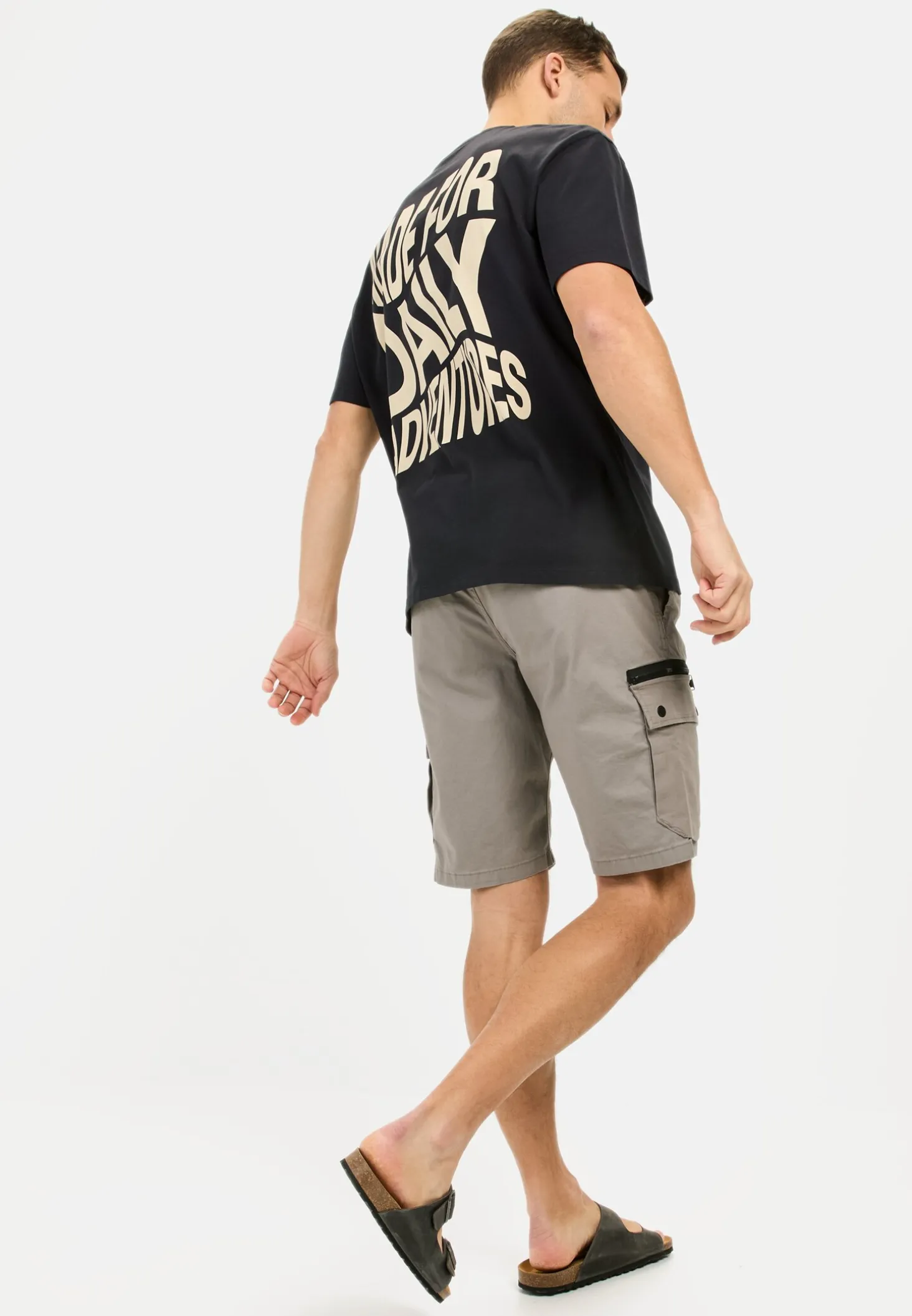 Cargo-Shorts mit Kordelzug und Stretch