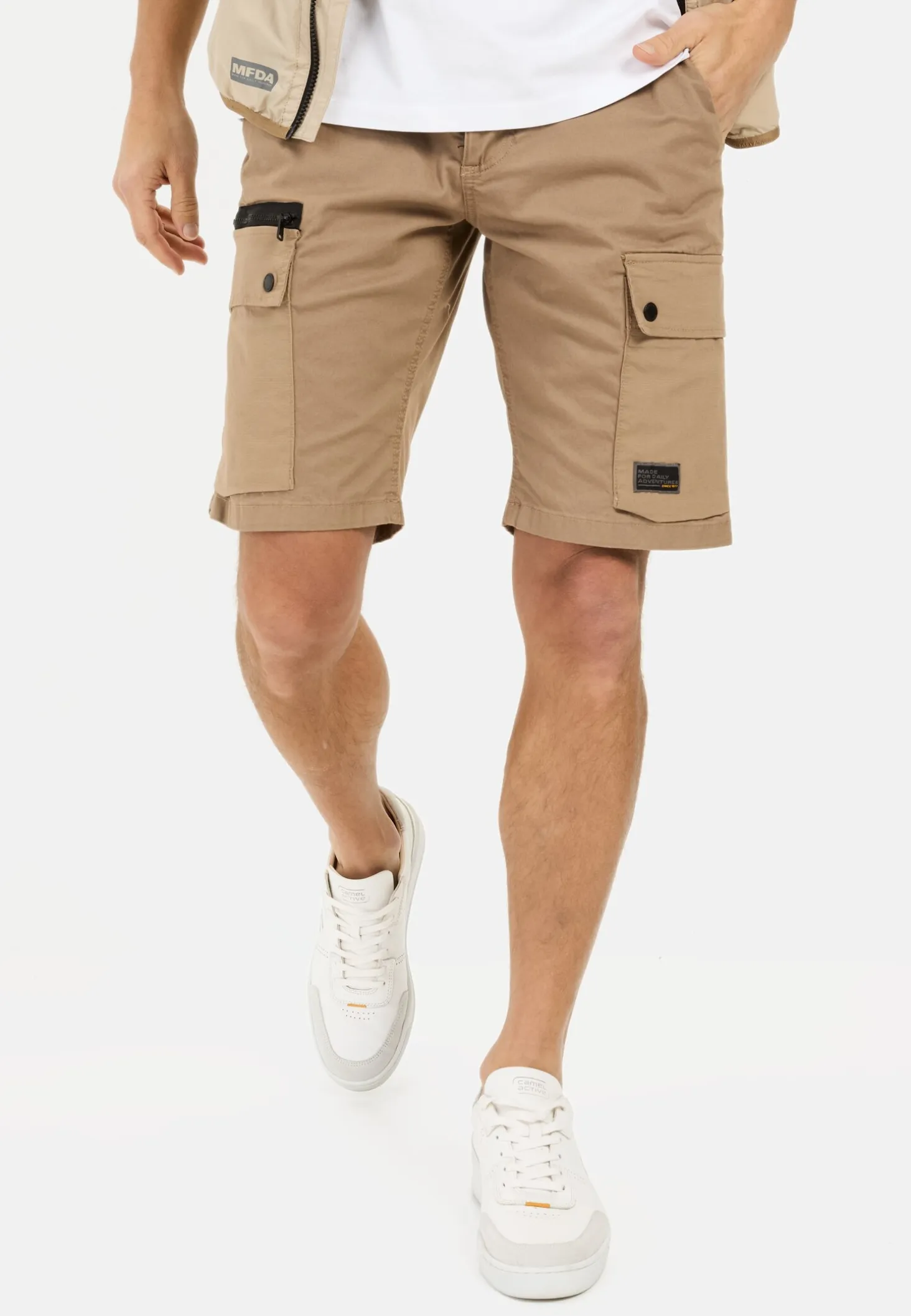 Cargo-Shorts mit Kordelzug und Stretch