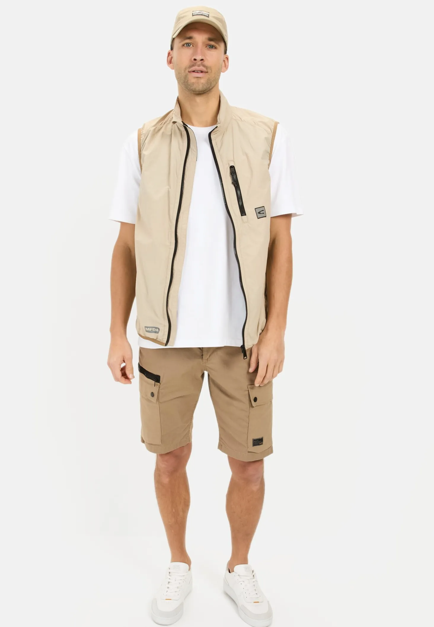 Cargo-Shorts mit Kordelzug und Stretch