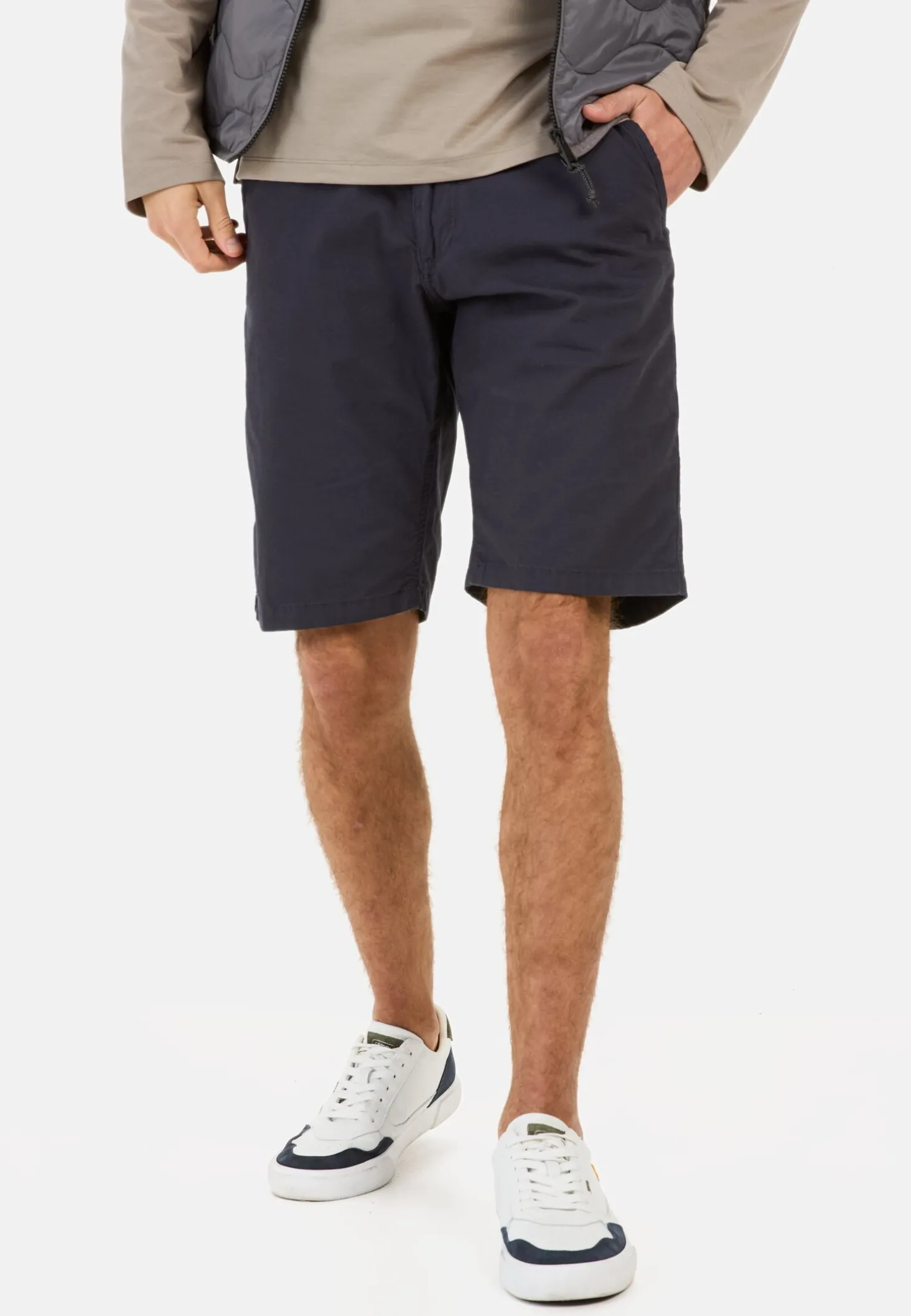 Chinoshorts aus Baumwolle mit Stretch