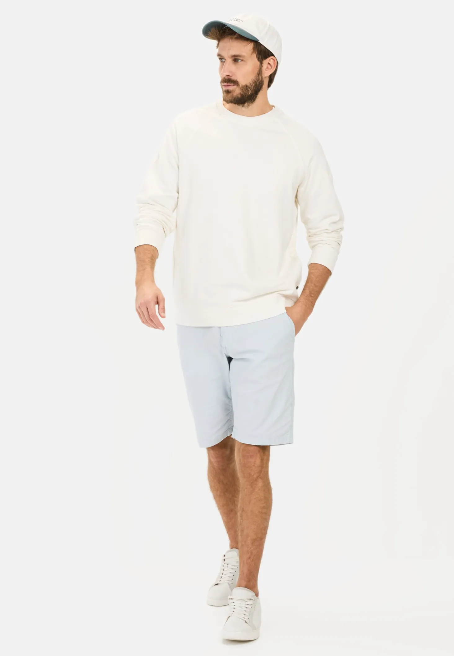 Chinoshorts aus Baumwolle mit Stretch