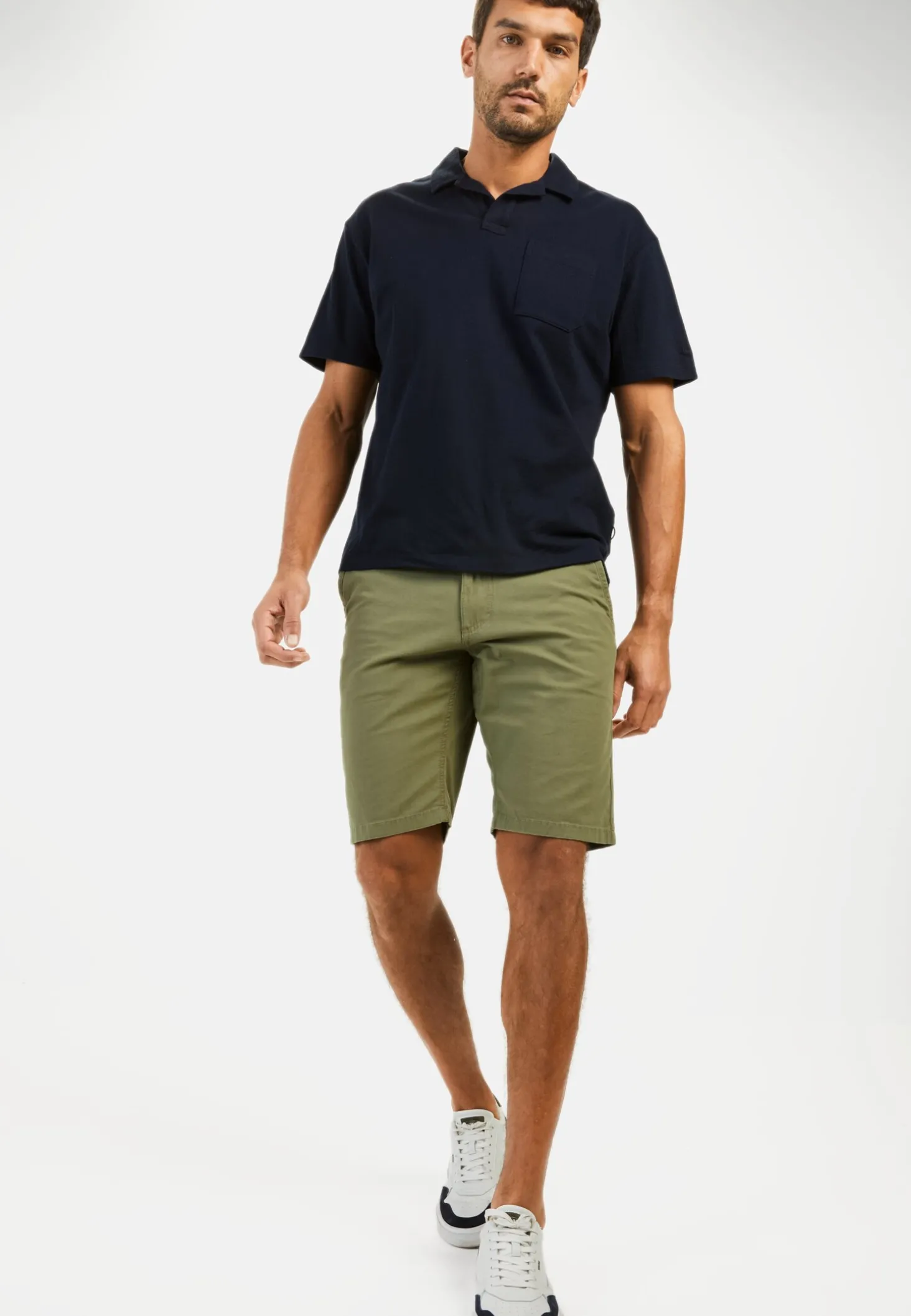 Chinoshorts aus Baumwolle mit Stretch