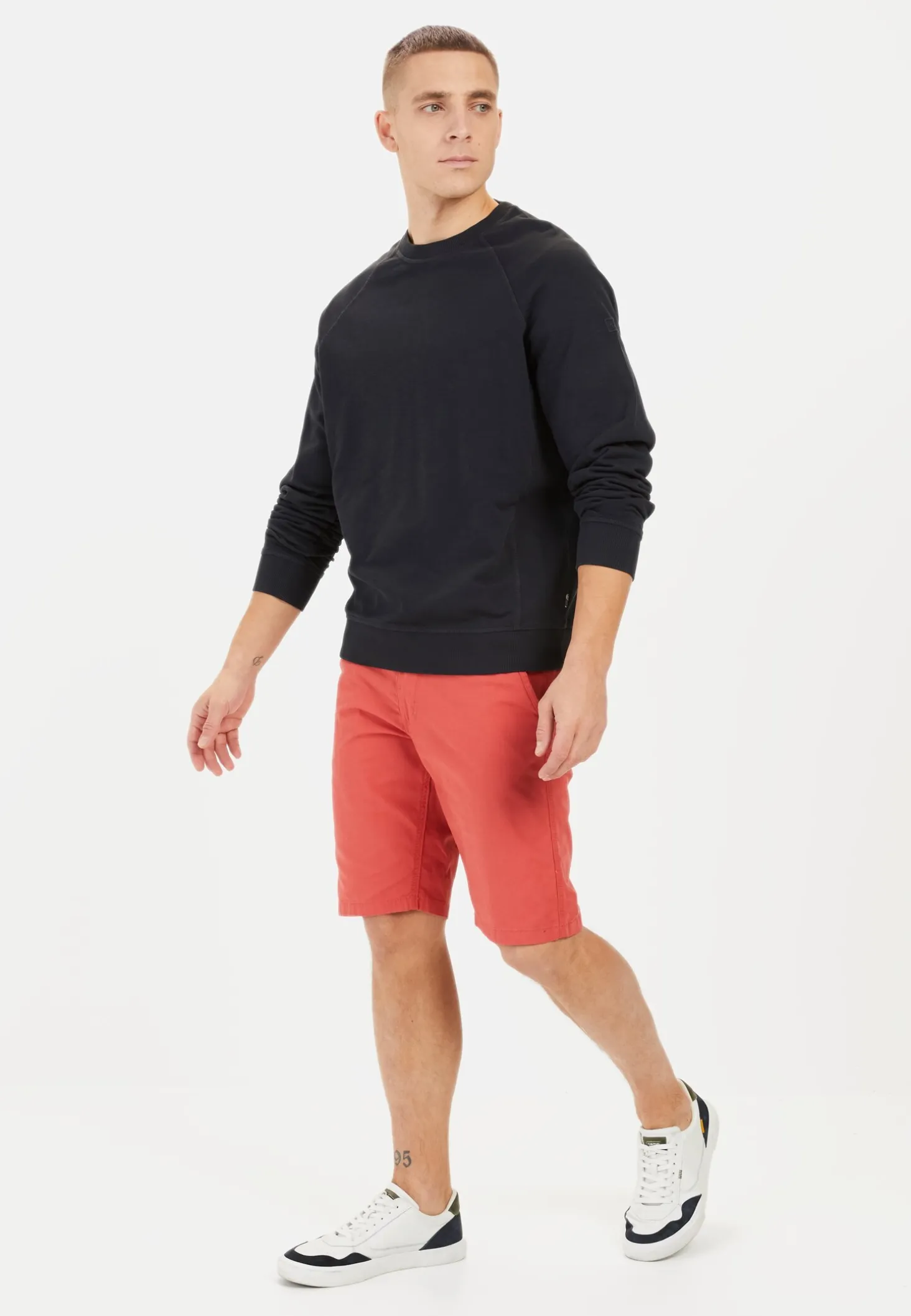 Chinoshorts aus Baumwolle mit Stretch