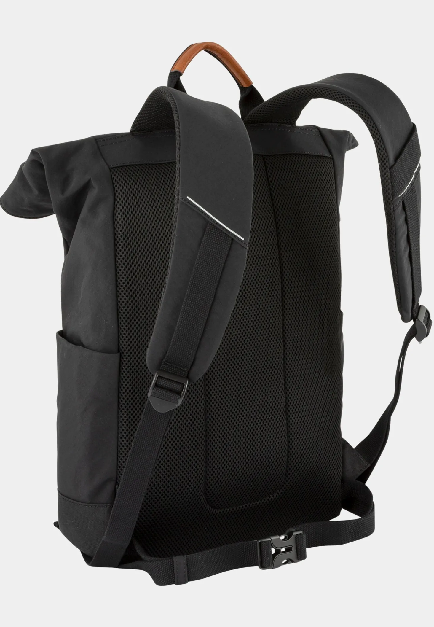 CITY Rucksack mit Reißverschluss und Überschlag