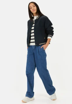 Collegejacke aus einem Wollmix