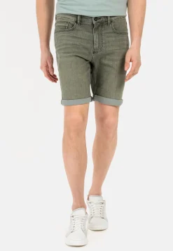 Colour Denim Shorts Slim Fit