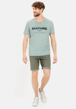 Colour Denim Shorts Slim Fit