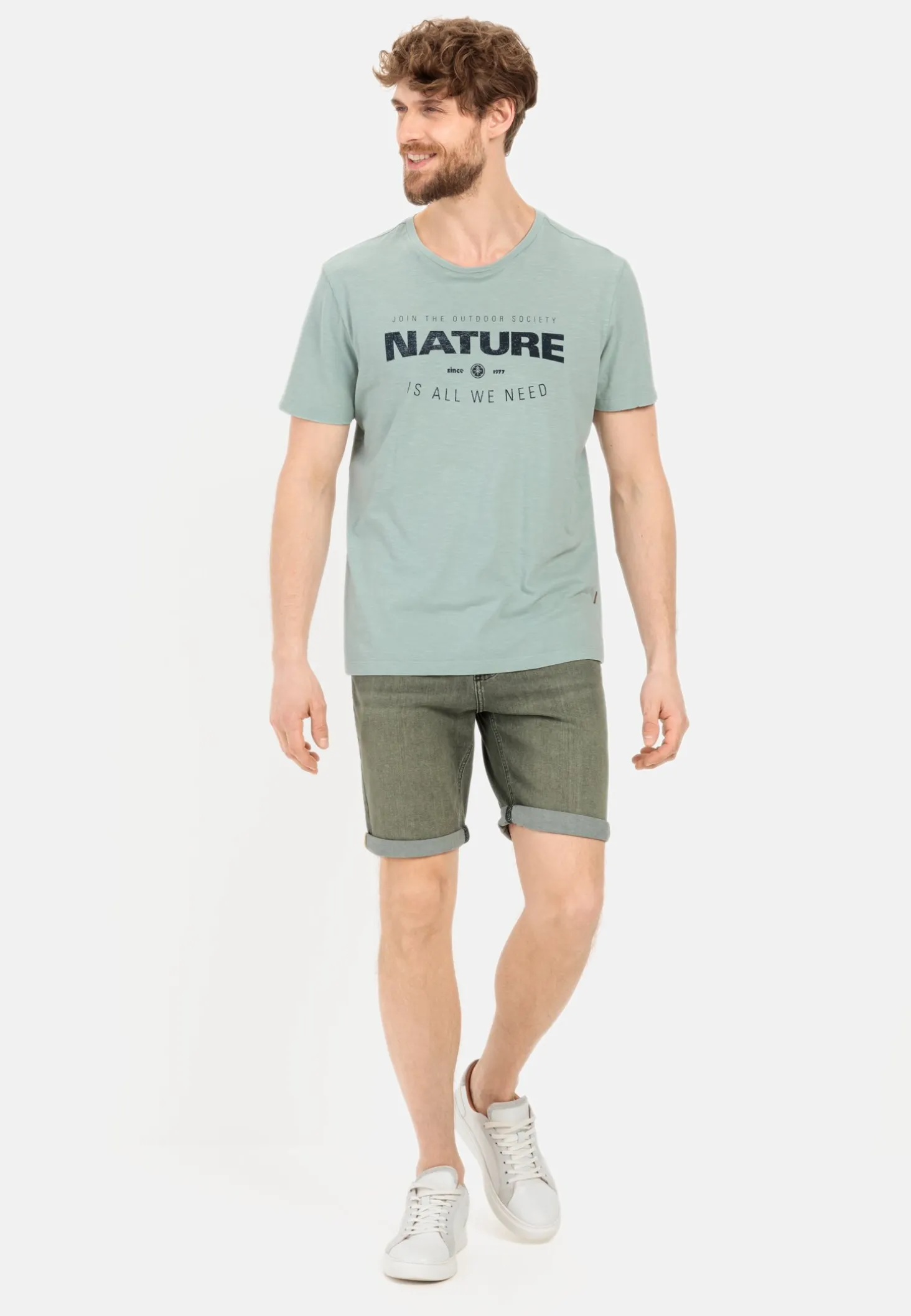 Colour Denim Shorts Slim Fit