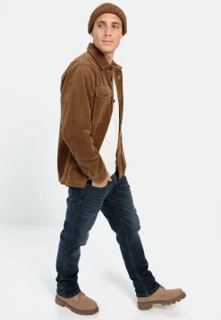 Cord Overshirt aus reiner Baumwolle