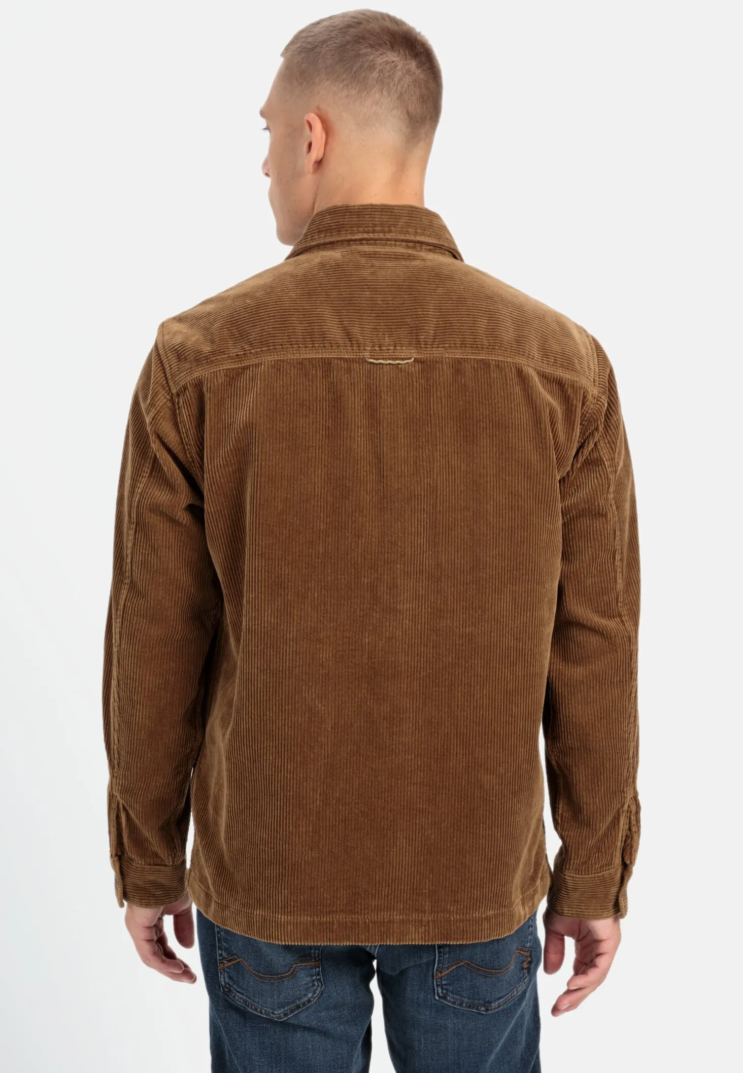 Cord Overshirt aus reiner Baumwolle