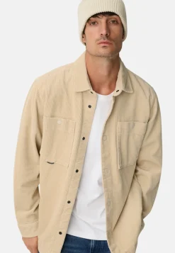 Cord Overshirt mit Druckknöpfen