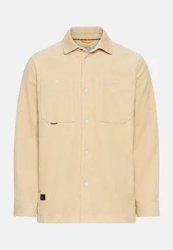 Cord Overshirt mit Druckknöpfen