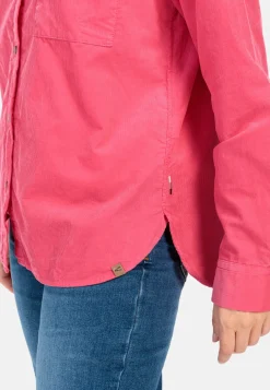 Cordbluse mit Brusttasche
