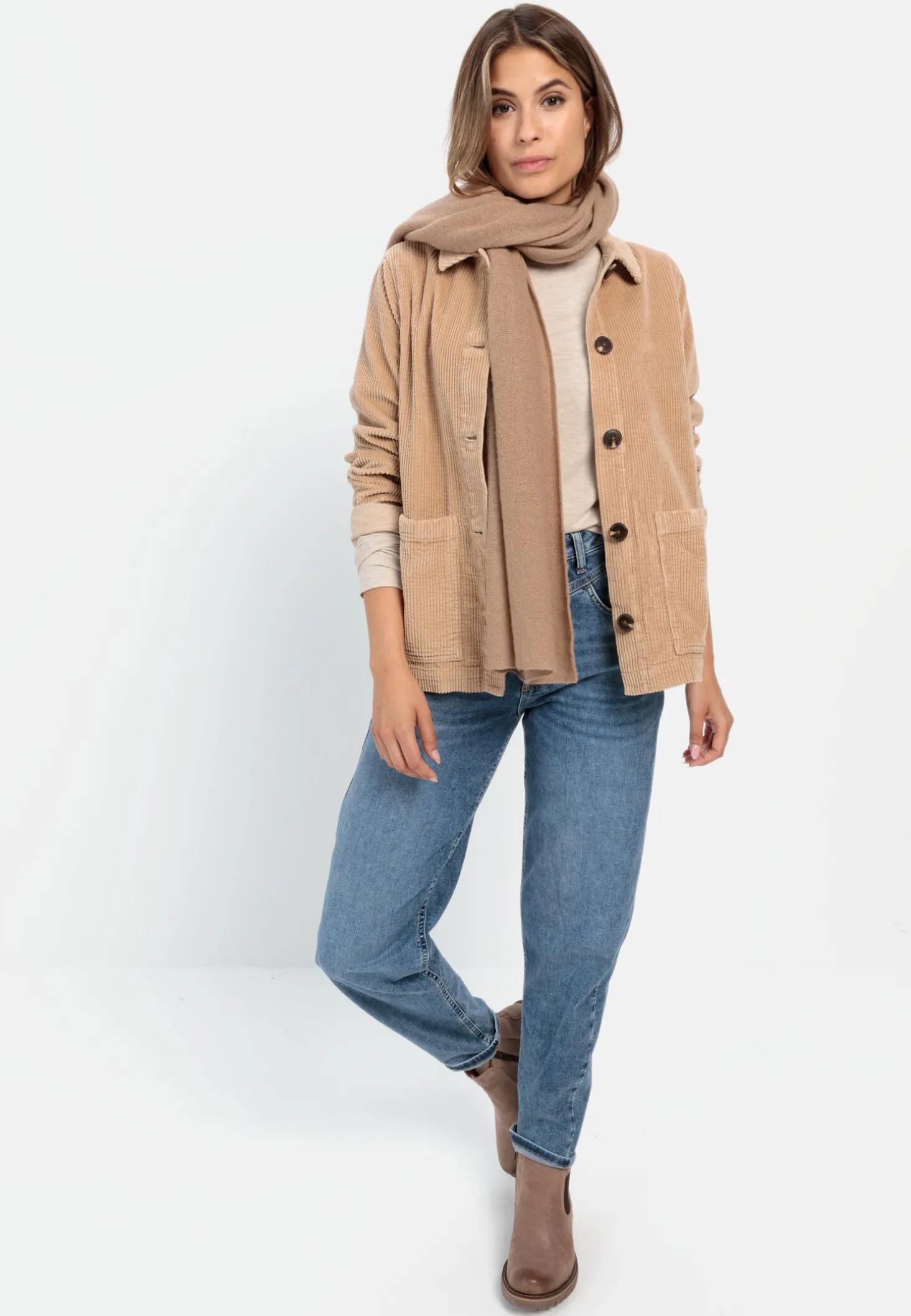 Cordjacke aus reiner Baumwolle