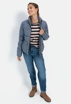 Cropped Pufferjacke aus recyceltem Polyester