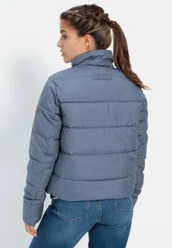 Cropped Pufferjacke aus recyceltem Polyester
