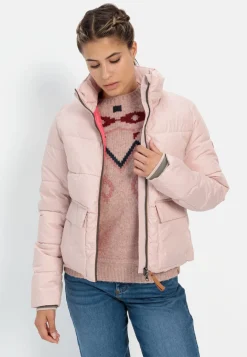 Cropped Pufferjacke aus recyceltem Polyester