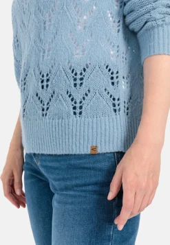Feinstrickpullover mit V-Ausschnitt