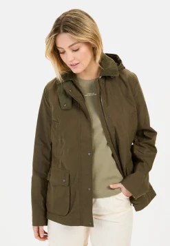 Fieldjacket mit Cordkragen