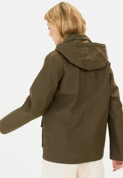 Fieldjacket mit Cordkragen